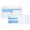 Double Window Redi-Seal Security-Tinted Envelope, #9, Commercial Flap, Redi-Seal Closure, 3.88 X 8.88, White, 250/carton