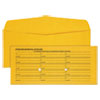 Light Brown Fold Flap Kraft Trade Size Interoffice Envelope, One-Sided Box-Style Format, 4.5 x 10.38, Brown Kraft, 500/Box