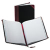 Account Record Book, Record-Style Rule, Black/maroon/gold Cover, 9.25 X 7.31 Sheets, 150 Sheets/book