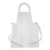 Poly Apron, 28 x 55, 1 mil, One Size Fits All, White, 100/Pack