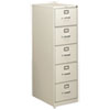 310 Series Vertical File, 5 Legal-Size File Drawers, Light Gray, 18.25" X 26.5" X 60"