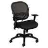 <strong>HON®</strong><br />Wave Mesh Mid-Back Task Chair, Supports Up to 250 lb, 18" to 22.25" Seat Height, Black