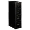 <strong>HON®</strong><br />310 Series Vertical File, 4 Letter-Size File Drawers, Black, 15" x 26.5" x 52"
