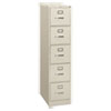 <strong>HON®</strong><br />310 Series Vertical File, 5 Letter-Size File Drawers, Light Gray, 15" x 26.5" x 60"