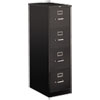 510 Series Vertical File, 4 Letter-Size File Drawers, Black, 15" X 25" X 52"