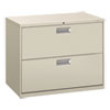 Brigade 600 Series Lateral File, 2 Legal/letter-Size File Drawers, Light Gray, 36" X 18" X 28"