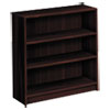 1870 Series Bookcase, Three-Shelf, 36w x 11.5d x 36.13h, Mahogany