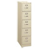 <strong>HON®</strong><br />310 Series Vertical File, 5 Letter-Size File Drawers, Putty, 15" x 26.5" x 60"