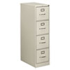 <strong>HON®</strong><br />510 Series Vertical File, 4 Letter-Size File Drawers, Light Gray, 15" x 25" x 52"