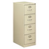 510 Series Vertical File, 4 Legal-Size File Drawers, Putty, 18.25" X 25" X 52"