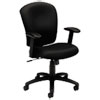 Hvl220 Mid-Back Task Chair, Supports Up To 250 Lb, 17.5" To 21" Seat Height, Black