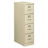 <strong>HON®</strong><br />510 Series Vertical File, 4 Letter-Size File Drawers, Putty, 15" x 25" x 52"