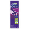 <strong>Swiffer®</strong><br />WetJet Mop, 11 x 5 White Cloth Head, 46" Purple/Silver Aluminum/Plastic Handle