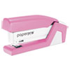 InCourage Spring-Powered Compact Stapler with Antimicrobial Protection, 20-Sheet Capacity, Pink/Gray