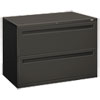 Brigade 700 Series Lateral File, 2 Legal/letter-Size File Drawers, Charcoal, 42" X 18" X 28"