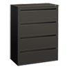 Brigade 700 Series Lateral File, 4 Legal/letter-Size File Drawers, Charcoal, 42" X 18" X 52.5"