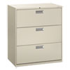 Brigade 600 Series Lateral File, 3 Legal/letter-Size File Drawers, Light Gray, 36" X 18" X 39.13"