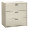 Brigade 600 Series Lateral File, 3 Legal/letter-Size File Drawers, Light Gray, 42" X 18" X 39.13"
