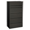 Brigade 700 Series Lateral File, 4 Legal/letter-Size File Drawers, 1 File Shelf, 1 Post Shelf, Charcoal, 36" X 18" X 64.25"