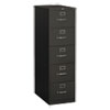 310 Series Vertical File, 5 Legal-Size File Drawers, Charcoal, 18.25" X 26.5" X 60"