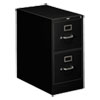 310 Series Vertical File, 2 Letter-Size File Drawers, Black, 15" X 26.5" X 29"