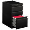 Brigade Mobile Pedestal With Pencil Tray Insert, Left Or Right, 3-Drawers: Box/box/file, Letter, Black, 15" X 22.88" X 28"