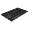 Cushion-Step Surface Mat, 24 X 36, Marbleized Rubber, Black