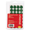 Self-Adhesive Removable Color-Coding Labels, 0.75" Dia., Green, 28/sheet, 36 Sheets/pack