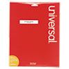 <strong>Universal®</strong><br />Self-Adhesive Permanent File Folder Labels, 0.66 x 3.44, White, 30/Sheet, 25 Sheets/Box