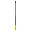 Gripper Fiberglass Mop Handle, 1" dia x 60", Green/Yellow