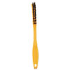 Synthetic-Fill Tile and Grout Brush, Black Plastic Bristles, 2.5" Brush, 8.5" Yellow Plastic Handle