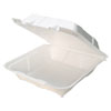 FOAM HINGED LID CONTAINERS, 9 X 9 X 3.5, WHITE, 150/CARTON