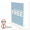 Classic Image Double-Sided Sign Holder, 8 1/2 X 11 Insert, Clear