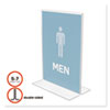 <strong>deflecto®</strong><br />Classic Image Double-Sided Sign Holder, 5 x 7 Insert, Clear