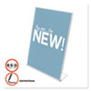 <strong>deflecto®</strong><br />Classic Image Slanted Sign Holder, Portrait, 8.5 x 11 Insert, Clear