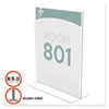 <strong>deflecto®</strong><br />Superior Image Double Sided Sign Holder, 8.5 x 11 Insert, Clear