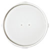 Paper Lids For 16 Oz Food Containers, Vented, 3.9" Diameter X 0.9"h, White, 25/bag, 20 Bags/carton