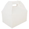 Carryout Barn Boxes, 9.06 X 7.06 X 5, White, 125/carton