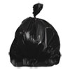 High-Density Waste Can Liners, 60 Gal, 17 Microns, 38" X 60", Black, 200/carton
