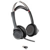 Voyager Focus UC Stereo Bluetooth Headset System with Active Noise Canceling