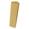 Grocery Pint-Sized Paper Bags for Liquor Takeout, 35 lb Capacity, 3.75" x 2.25" x 11.25", Kraft, 500 Bags