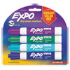 Dry Erase Marker, Low Odor Ink, Broad Chisel Tip, Assorted Colors, 4/pack