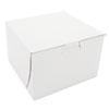 Non-Window Bakery Boxes, 6 X 6 X 4, White, 250/bundle