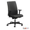Ignition Series Mid-Back Work Chair, Supports Up To 300 Lb, 17" To 22" Seat Height, Iron Ore Seat/back, Black Base