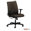 Ignition Series Fabric Low-Back Task Chair, Supports 300 Lb, 17" To 21.5" Seat, Espresso Seat/back, Black Base