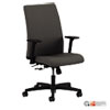 Ignition Series Fabric Low-Back Task Chair, Supports Up To 300 Lb, 17" To 21.5" Seat Height, Iron Ore Seat/back, Black Base