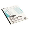 Accounting Pad, (3) 8-Unit Columns, 8.5 X 11, Light Green, 50-Sheet Pad