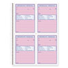 Telephone Message Book, Fax/mobile Section, Two-Part Carbonless, 5.5 X 3.88, 4/page, 400 Forms