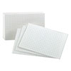 Grid Index Cards, 3 X 5, White, 100/pack