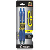 G2 Premium Gel Pen, Retractable, Fine 0.7 Mm, Blue Ink, Smoke Barrel, 2/pack